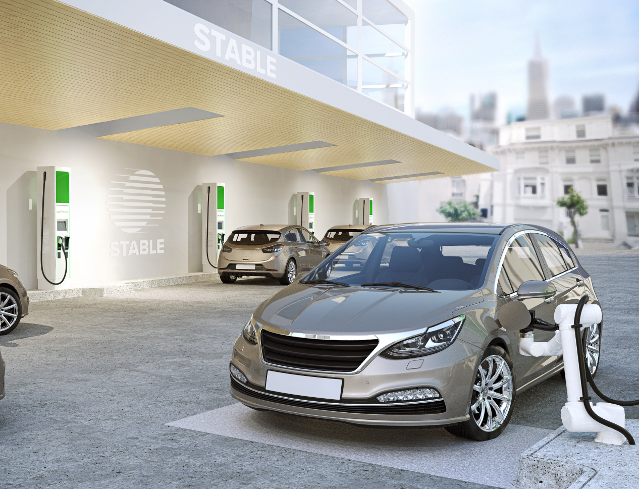 Electric vehicle charging station